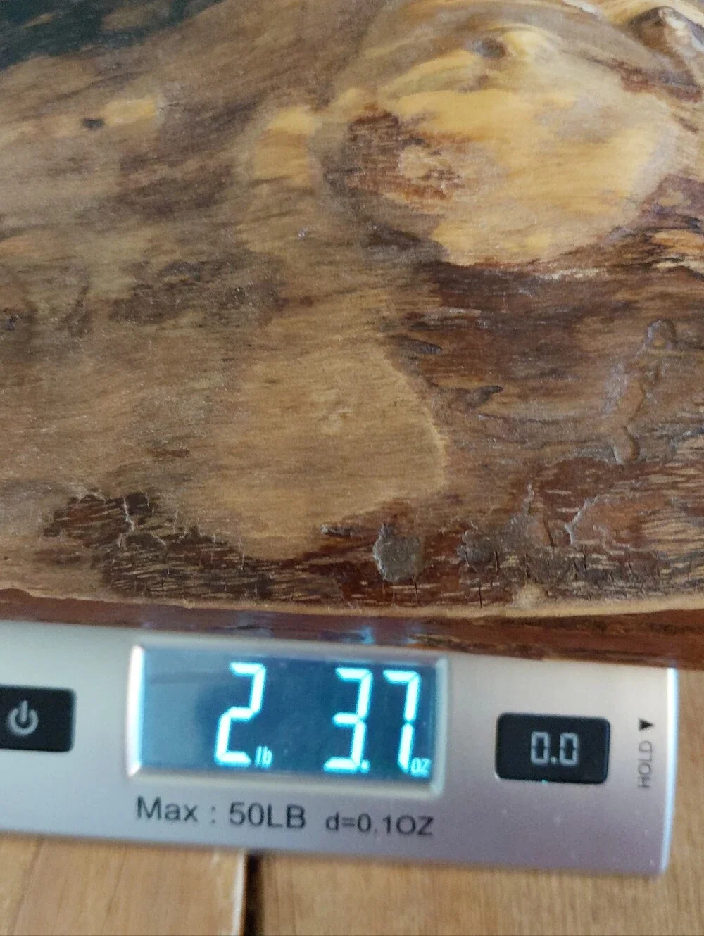 Handmade Walnut Burl Wood Box with Lid Live Edge Rustic Cabin Cottage Core READ